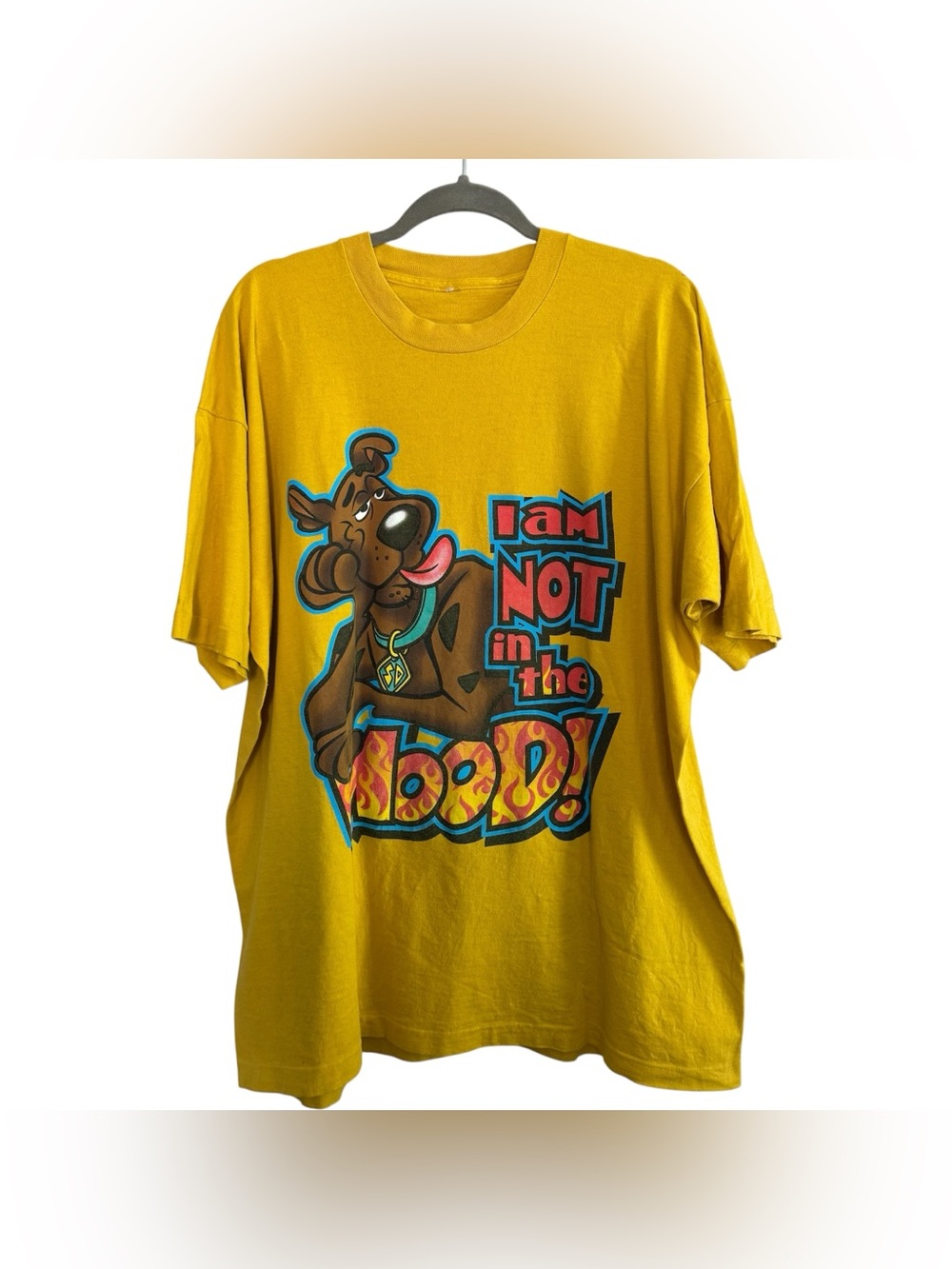 Vintage Scooby Doo I Am Not In The Mood Single Stitch T Shirt XL Oversized